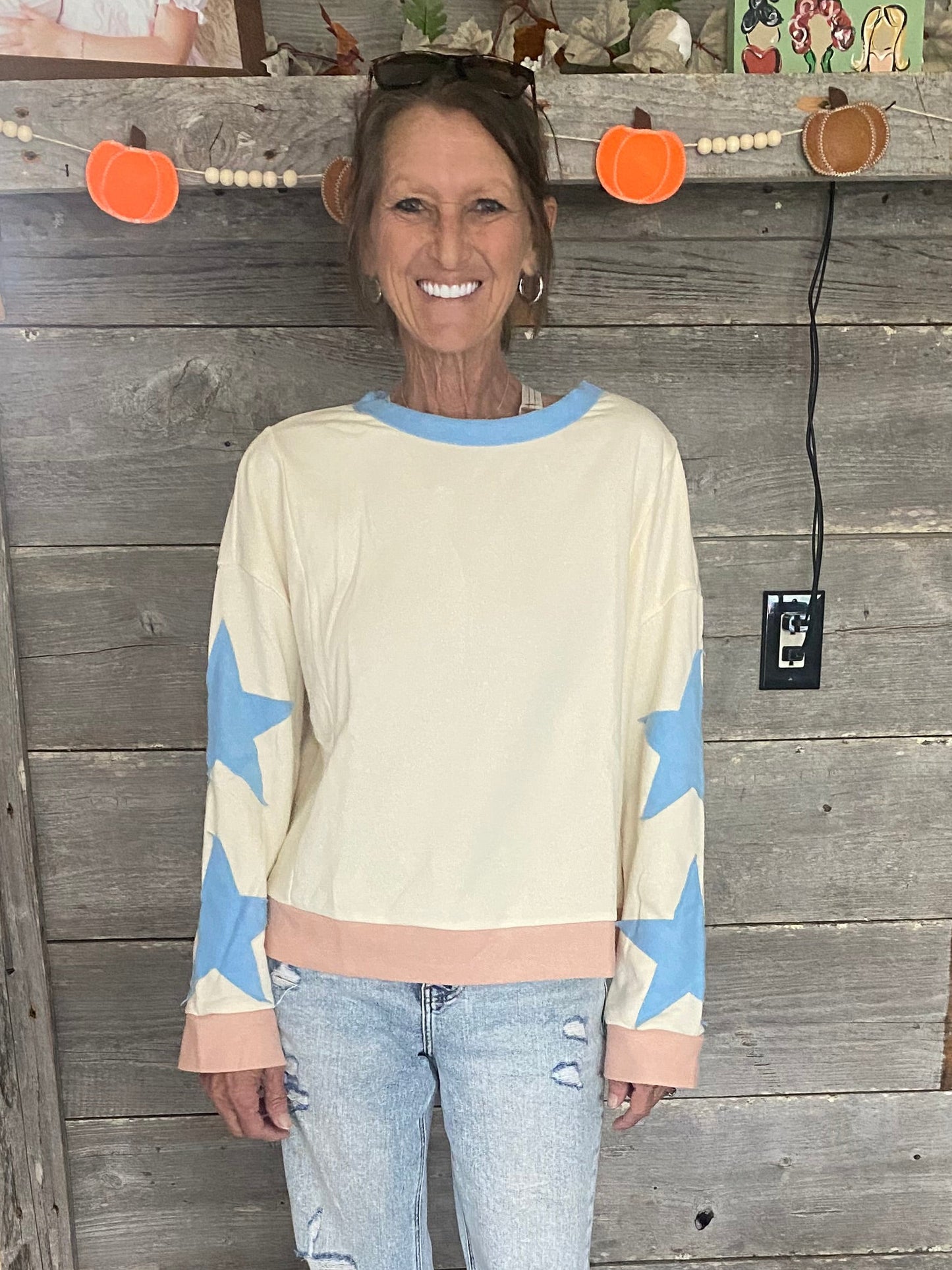 Brown Star Top