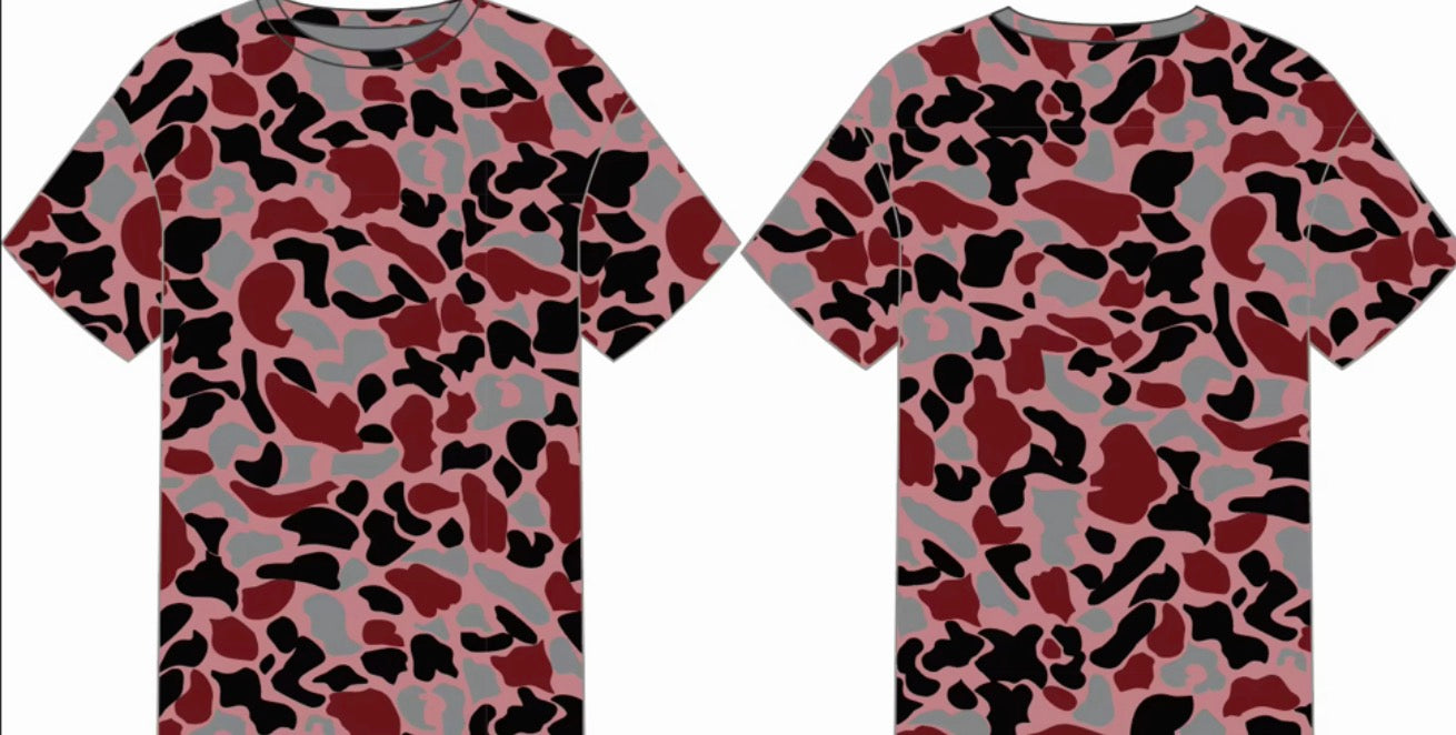 PRE-ORDER Blank Red Camo Tees