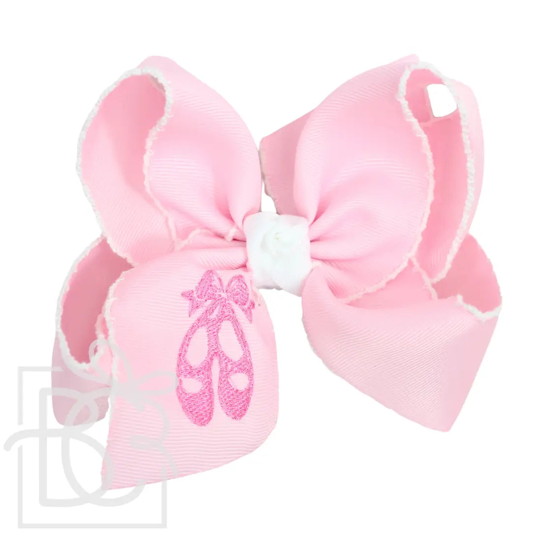 Ballet Shoe Moonstitch Bow 5.5 inch
