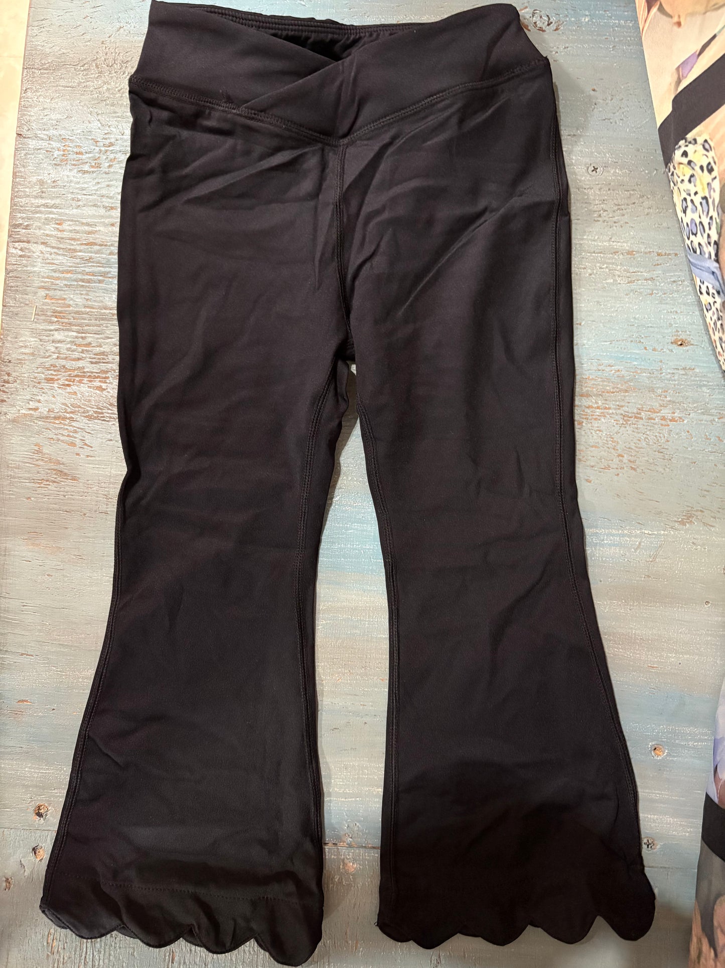 Scalloped Toddler Yoga Pants
