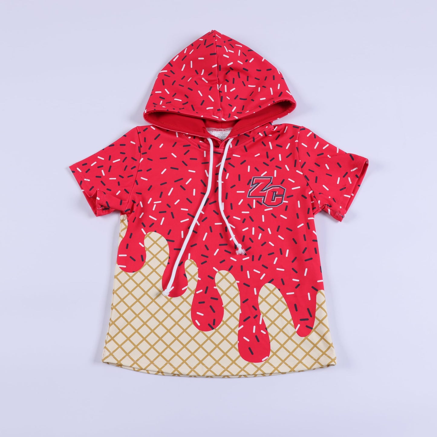 Drip Short-Sleeve Hoodie