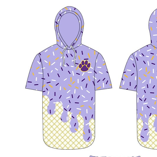 Drip Short-Sleeve Hoodie