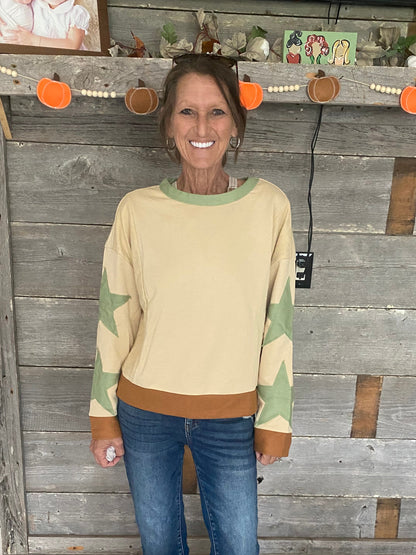 Brown Star Top