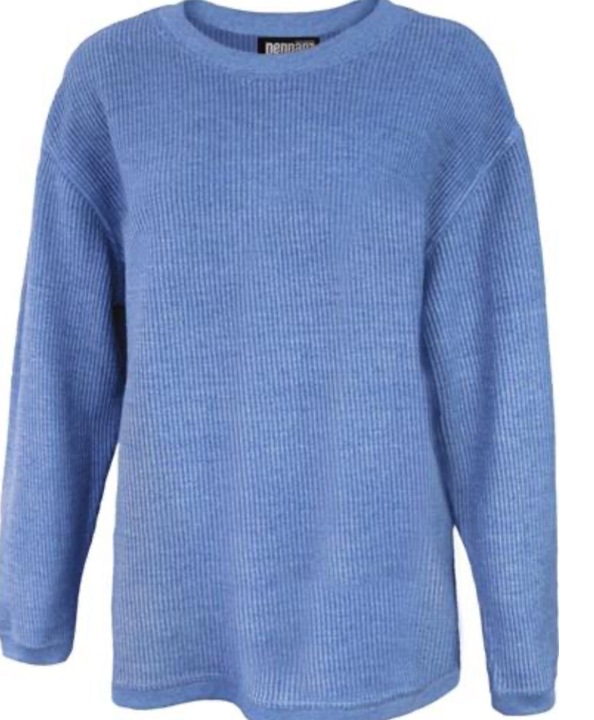 Oversized Text Corded Crew
