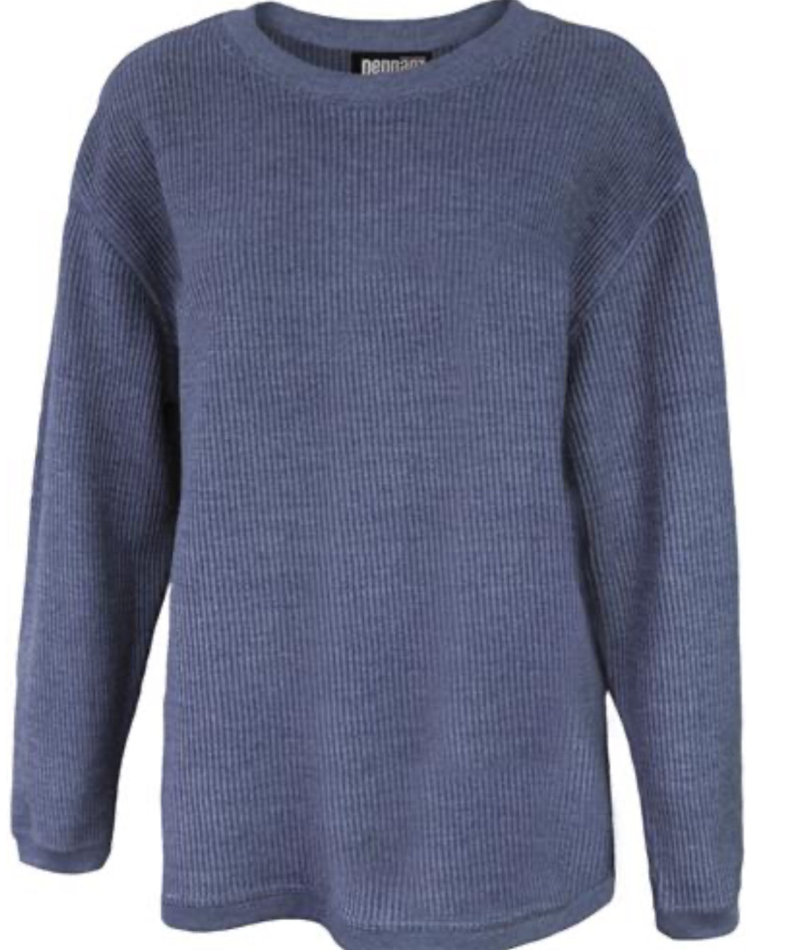 Oversized Text Corded Crew