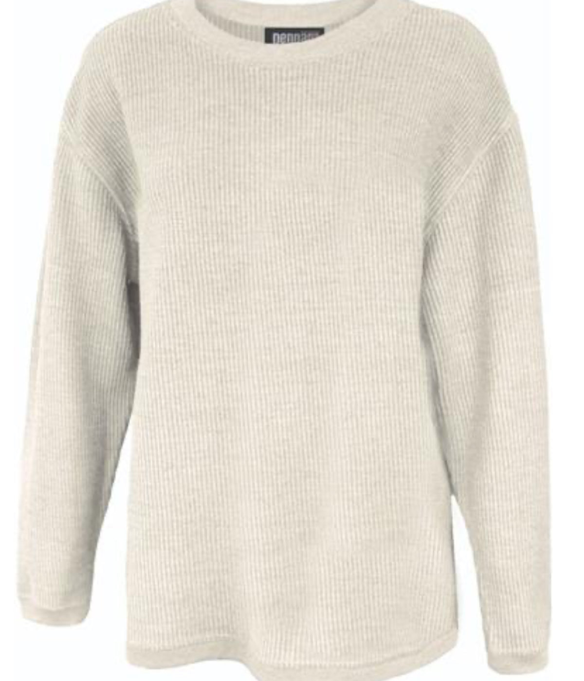 Oversized Text Corded Crew